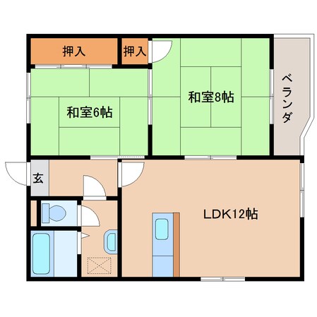 五位堂駅 徒歩25分 4階の物件間取画像